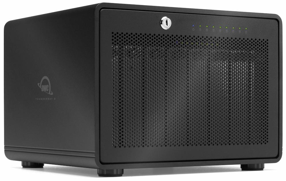 OWC ThunderBay 8 Eight-Bay 2.5/3.5-inch HDD Thunderbolt 3 External Storage with installed Drives and SoftRAID OWC ThunderBay 8 Eight-Bay 2.5/3.5-inch HDD Thunderbolt 3 External Storage with installed Drives and SoftRAID